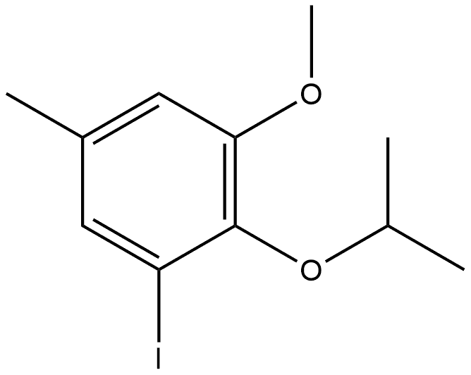 1-iodo-2-isopropoxy-3-methoxy-5-methylbenzene Structure