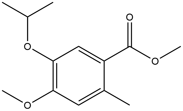 methyl 5-isopropoxy-4-methoxy-2-methylbenzoate Structure