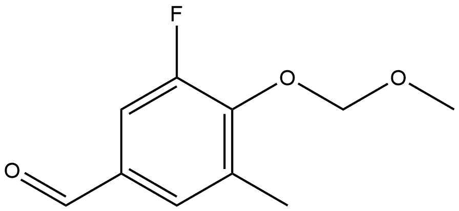 3-fluoro-4-(methoxymethoxy)-5-methylbenzaldehyde Structure