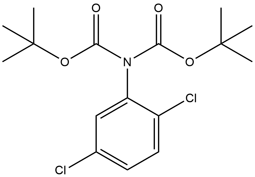 2,5-dichloro -(N,N- di-tert-butoxycarbonylamino) benzene Structure