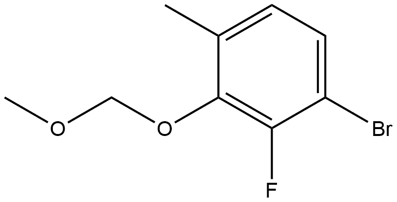 1-bromo-2-fluoro-3-(methoxymethoxy)-4-methylbenzene Structure