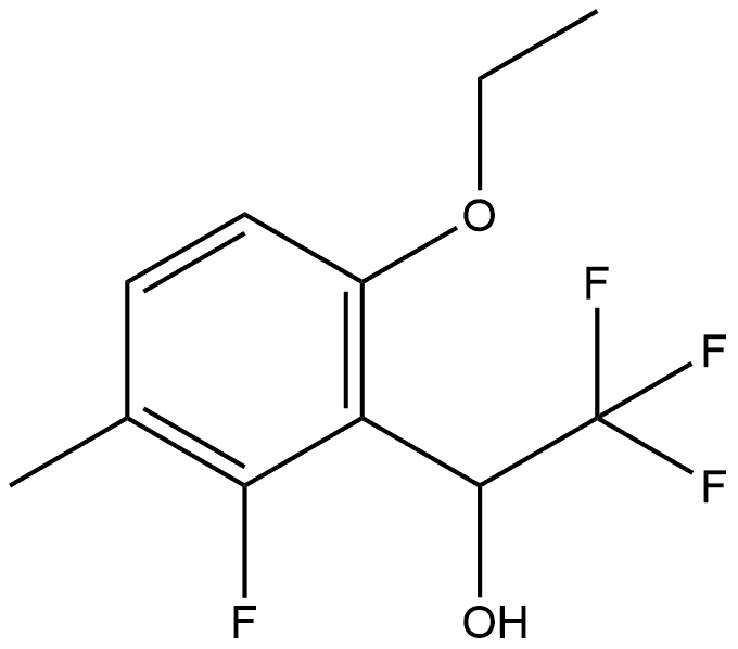 1-(6-Ethoxy-2-fluoro-3-methylphenyl)-2,2,2-trifluoroethanol Structure