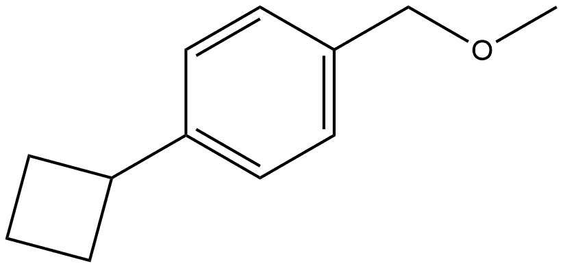 1-Cyclobutyl-4-(methoxymethyl)benzene Structure