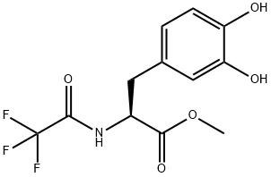 L-Tyrosine, 3-hydroxy-N-(2,2,2-trifluoroacetyl)-, methyl ester 구조식 이미지