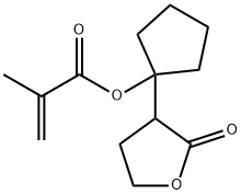 2-Propenoic acid, 2-methyl-, 1-(tetrahydro-2-oxo-3-furanyl)cyclopentyl ester Structure