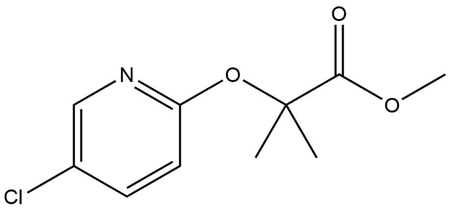 Propanoic acid, 2-[(5-chloro-2-pyridinyl)oxy]-2-methyl-, methyl ester Structure