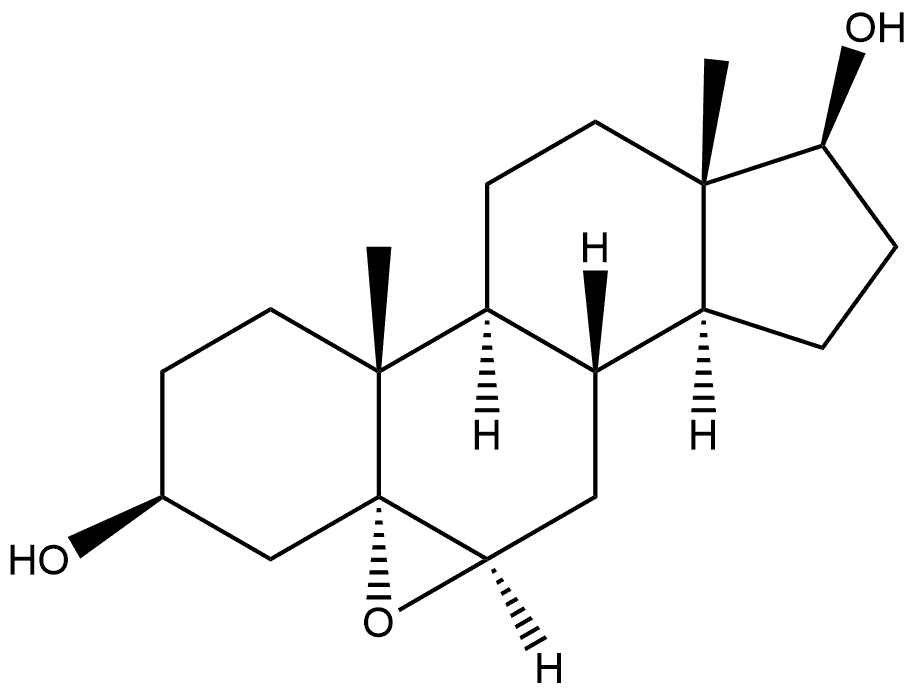 Androstane-3,17-diol, 5,6-epoxy-, (3β,5α,6α,17β)- Structure