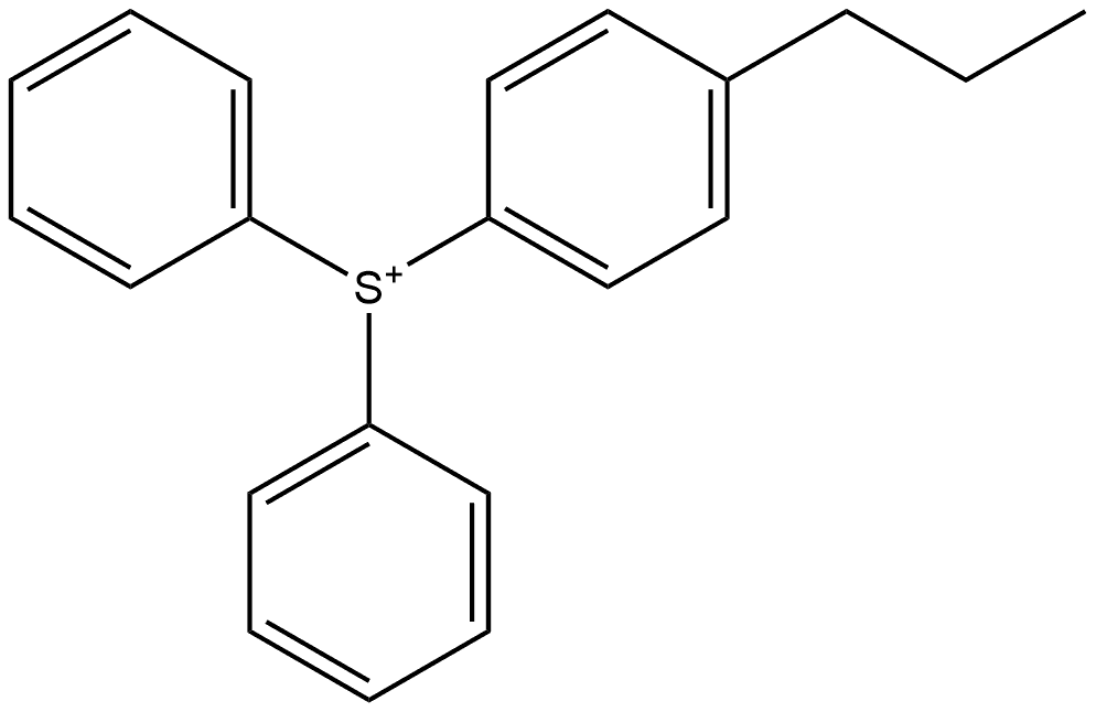 diphenyl(4-propylphenyl)Sulfonium Structure