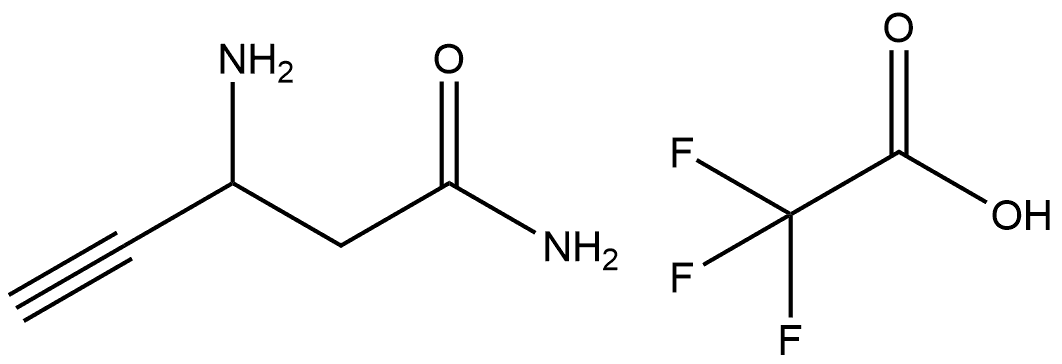 (S)-3-aminopent-4-ynamide 2,2,2-trifluoroacetate Structure