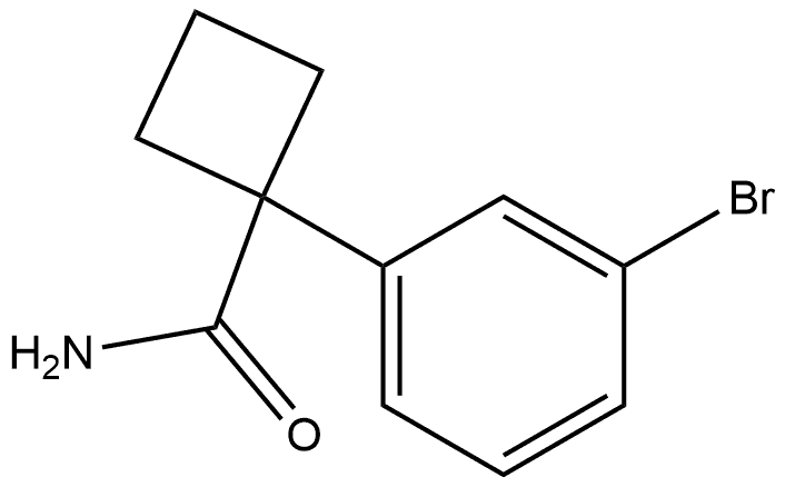 1-(3-bromophenyl)cyclobutane-1-carboxamide Structure