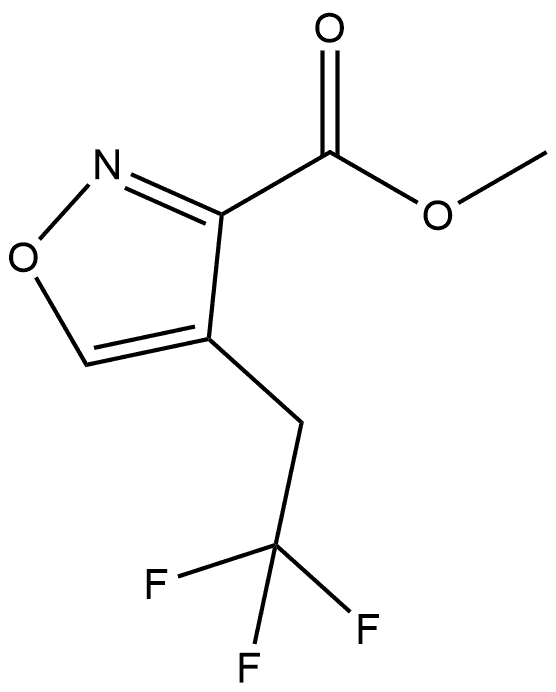 Methyl 4-(2,2,2-trifluoroethyl)isoxazole-3-carboxylate Structure