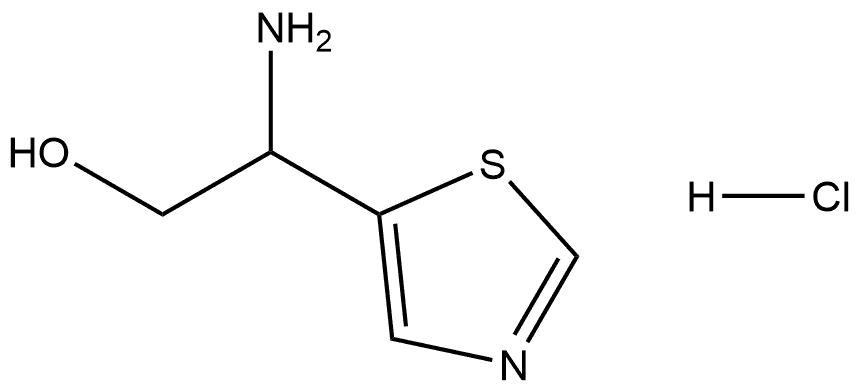 2-Amino-2-(thiazol-5-yl)ethanol (hydrochloride) Structure