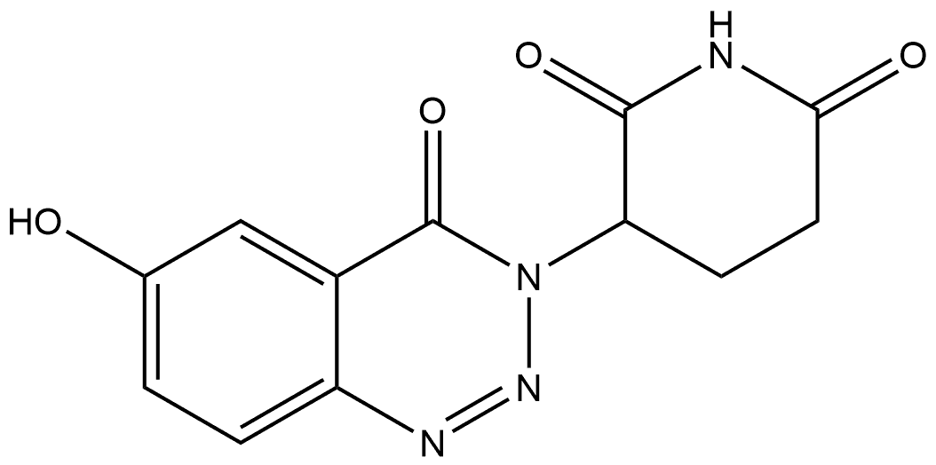 3-(6-hydroxy-4-oxobenzo[d][1,2,3]triazin-3(4H)-yl)piperidine-2,6-dione Structure