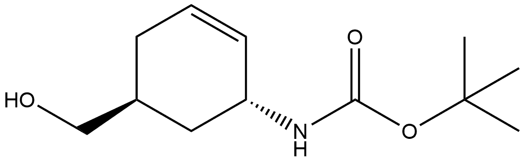 trans-(5-Hydroxymethyl-cyclohex-2-enyl)-carbamic acid tert-butyl ester Structure