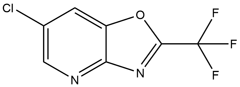 6-chloro-2-(trifluoromethyl)oxazolo[4,5-b]pyridine 구조식 이미지