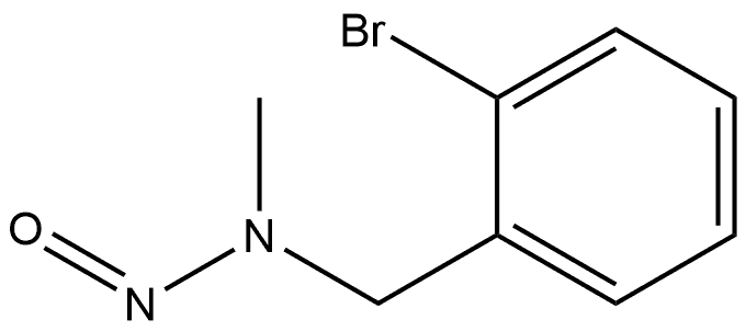 (2-Bromobenzyl)methylnitrosamine Structure