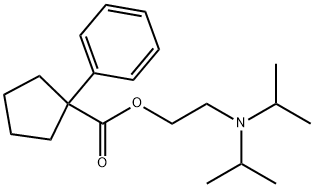 2-[Bis(1-methylethyl)amino]ethyl 1-phenylcyclopentanecarboxylate Structure