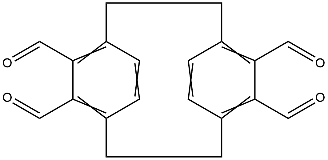 4,5,12,13-tetraformyl[2.2]paracyclophane Structure