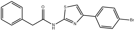 Benzeneacetamide, N-[4-(4-bromophenyl)-2-thiazolyl]- Structure
