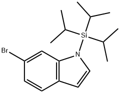 1H-Indole, 6-bromo-1-[tris(1-methylethyl)silyl]- Structure