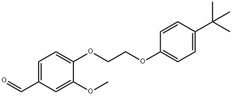 4-[2-(4-tert-Butylphenoxy)ethoxy]-3-methoxybenzaldehyde Structure