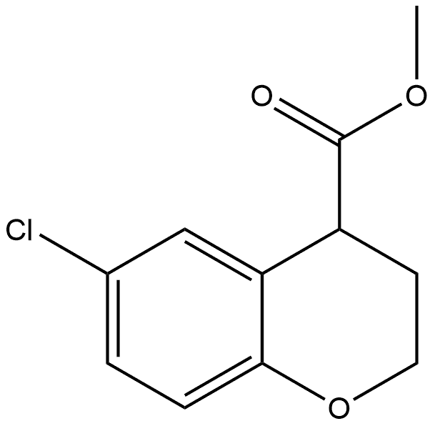 methyl 6-chlorochromane-4-carboxylate Structure