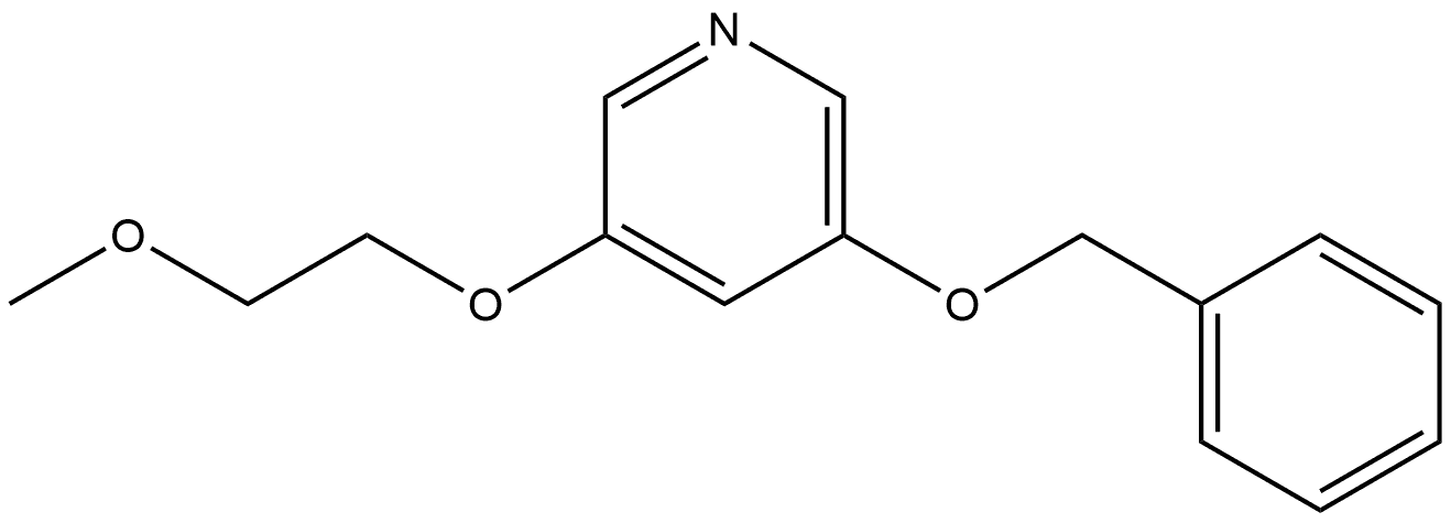 3-(2-Methoxyethoxy)-5-(phenylmethoxy)pyridine Structure