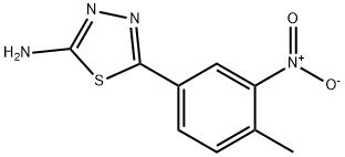 5-(4-methyl-3-nitrophenyl)-1,3,4-thiadiazol-2-amine 구조식 이미지