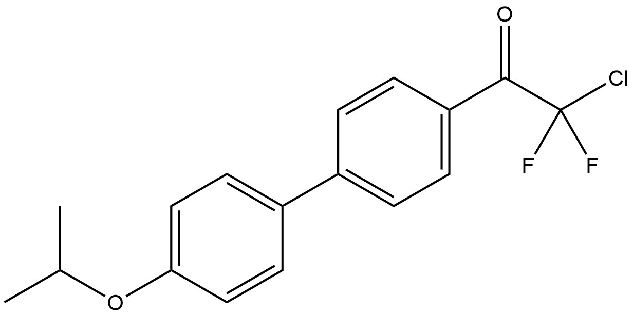 2-chloro-2,2-difluoro-1-(4'-isopropoxy-[1,1'-biphenyl]-4-yl)ethanone 구조식 이미지