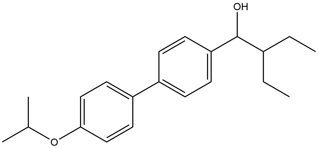 2-ethyl-1-(4'-isopropoxy-[1,1'-biphenyl]-4-yl)butan-1-ol Structure