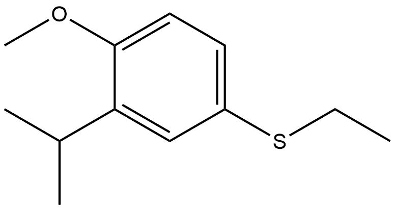 ethyl(3-isopropyl-4-methoxyphenyl)sulfane Structure