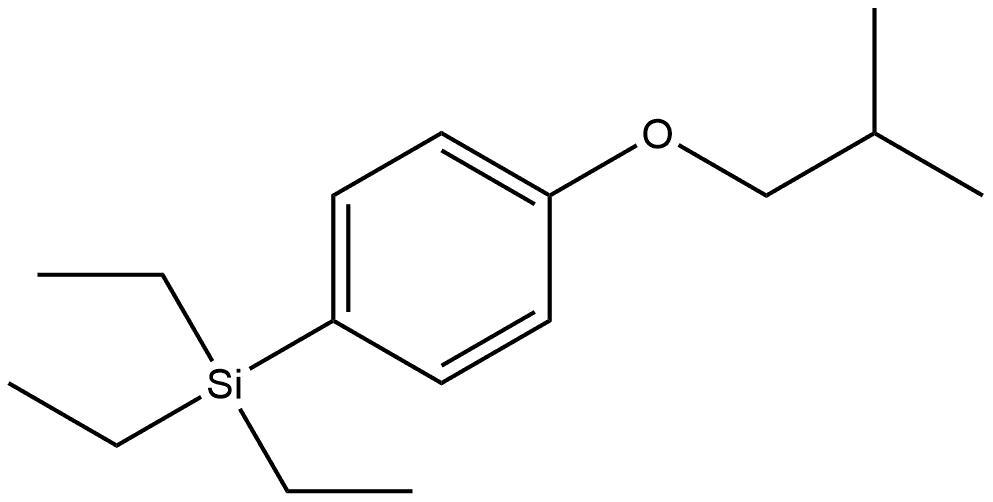 triethyl(4-isobutoxyphenyl)silane Structure