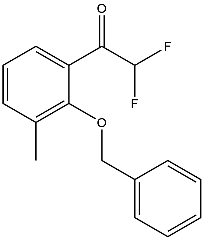 1-(2-(benzyloxy)-3-methylphenyl)-2,2-difluoroethanone Structure