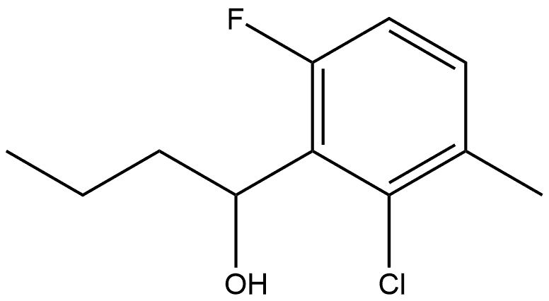 1-(2-chloro-6-fluoro-3-methylphenyl)butan-1-ol Structure