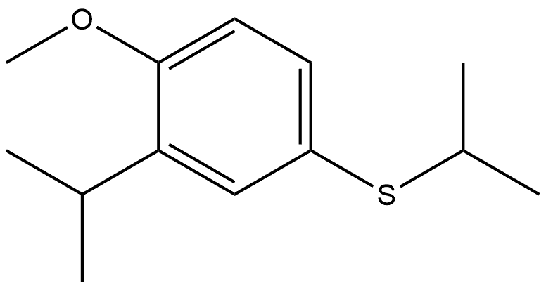 isopropyl(3-isopropyl-4-methoxyphenyl)sulfane Structure