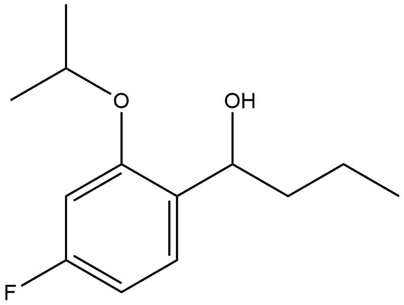 1-(4-fluoro-2-isopropoxyphenyl)butan-1-ol Structure