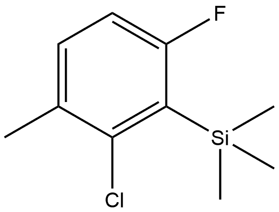 (2-chloro-6-fluoro-3-methylphenyl)trimethylsilane 구조식 이미지