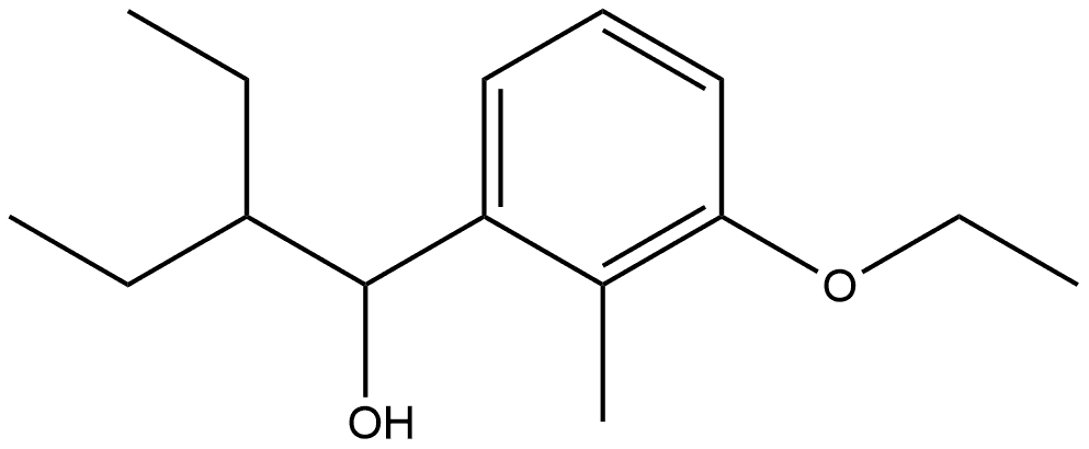 1-(3-ethoxy-2-methylphenyl)-2-ethylbutan-1-ol Structure