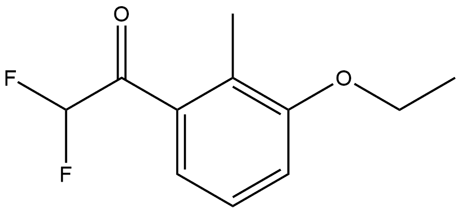 1-(3-ethoxy-2-methylphenyl)-2,2-difluoroethanone Structure