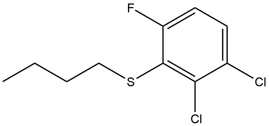 butyl(2,3-dichloro-6-fluorophenyl)sulfane Structure