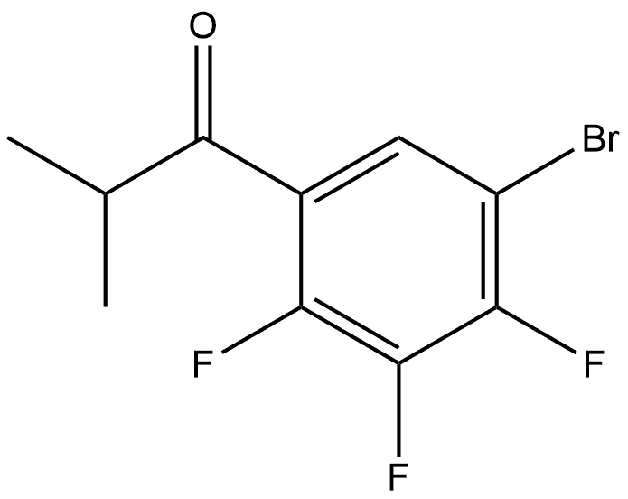 1-(5-bromo-2,3,4-trifluorophenyl)-2-methylpropan-1-one Structure