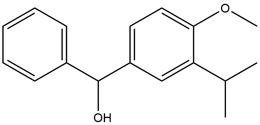 (3-isopropyl-4-methoxyphenyl)(phenyl)methanol Structure