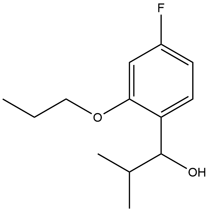 1-(4-fluoro-2-propoxyphenyl)-2-methylpropan-1-ol Structure