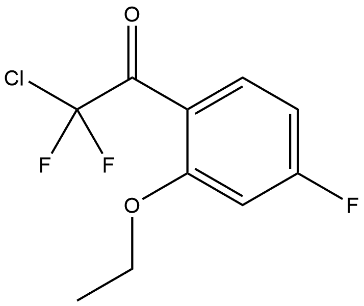 2-chloro-1-(2-ethoxy-4-fluorophenyl)-2,2-difluoroethanone Structure