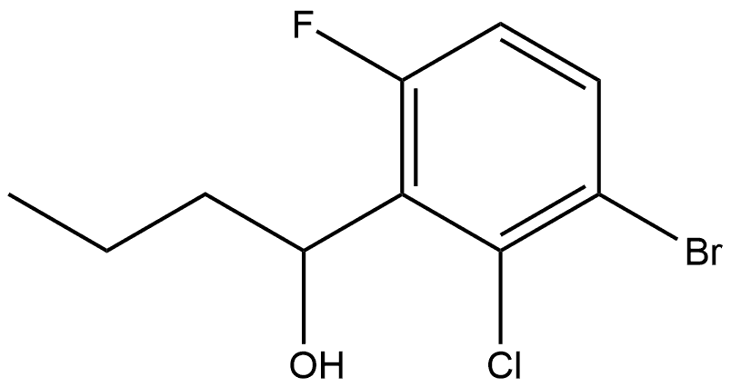 1-(3-bromo-2-chloro-6-fluorophenyl)butan-1-ol Structure