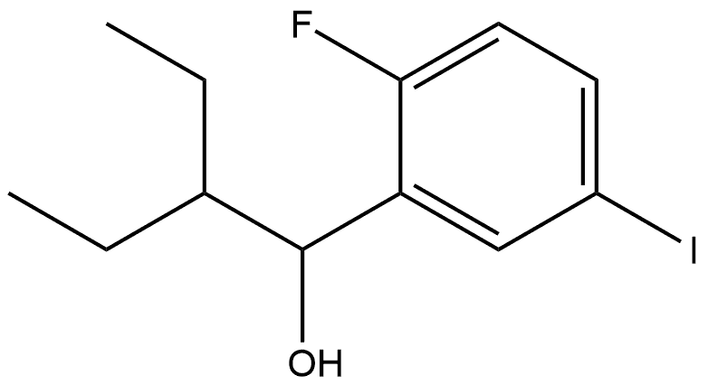 2-ethyl-1-(2-fluoro-5-iodophenyl)butan-1-ol Structure