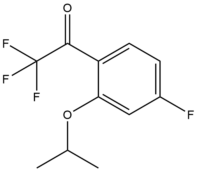 2,2,2-trifluoro-1-(4-fluoro-2-isopropoxyphenyl)ethanone Structure