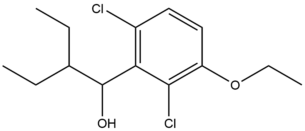 1-(2,6-dichloro-3-ethoxyphenyl)-2-ethylbutan-1-ol Structure