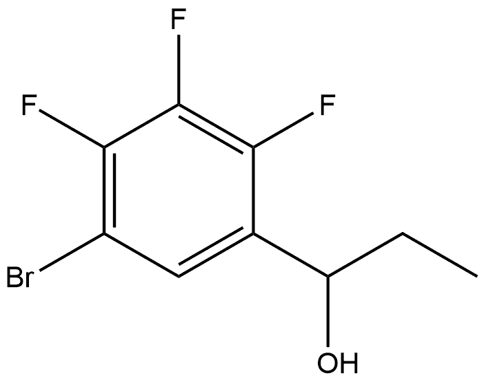 1-(5-bromo-2,3,4-trifluorophenyl)propan-1-ol Structure