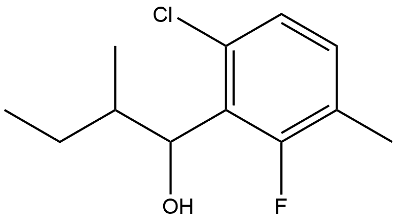 1-(6-chloro-2-fluoro-3-methylphenyl)-2-methylbutan-1-ol Structure